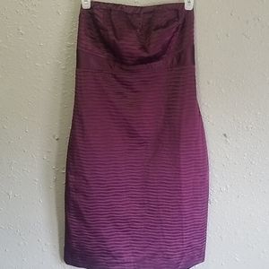 The Limited Purple Strapless Dress